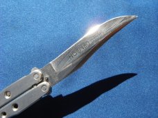 Vintage Japan 1980's Sliver Dragon stainless drop point balisong butterfly knife. Made in Japan!!! Vintage Japan 1980's Sliver Dragon stainless drop point balisong butterfly knife. Made in Japan!!!