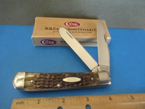 Case XX 1980 Brown Bone Trapper Pattern 6254 CV