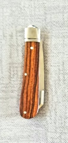 Riaan Ras Desert Ironwood Swayback Native.N690..high polish finish..4" clsd..long pull..coa Riaan Ras Desert Ironwood Swayback Native.N690..high polish finish..4" clsd..long pull..coa
