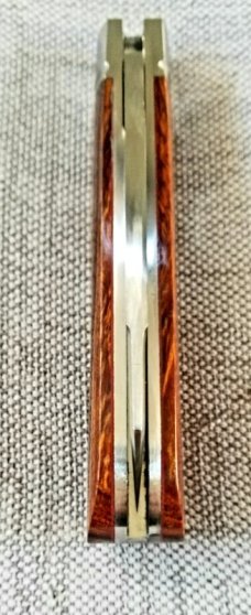 Riaan Ras Desert Ironwood Swayback Native.N690..high polish finish..4" clsd..long pull..coa Riaan Ras Desert Ironwood Swayback Native.N690..high polish finish..4" clsd..long pull..coa