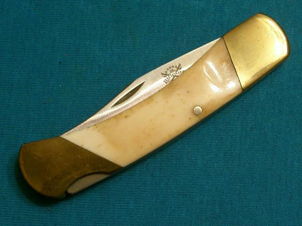 BONE HANDLE COL LITTLETON TENN USA LOCKBACK CAMPING SURVIVAL FOLDING HUNTER POCKET KNIFE KNIVES