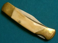 BONE HANDLE COL LITTLETON TENN USA LOCKBACK CAMPING SURVIVAL FOLDING HUNTER POCKET KNIFE KNIVES