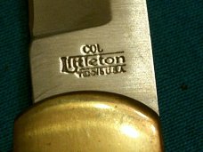 BONE HANDLE COL LITTLETON TENN USA LOCKBACK CAMPING SURVIVAL FOLDING HUNTER POCKET KNIFE KNIVES