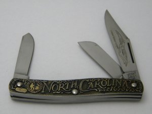 SW CUT USA (Schrade) TC-12 Limited Edition Thirteen Colonies "North Carolina" Stockman Knife 