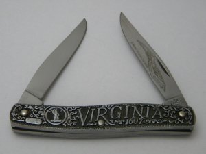 SW CUT USA (Schrade) TC-10 Limited Edition Thirteen Colonies "Virginia" Muskrat Knife 