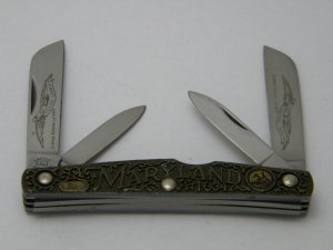 SW CUT USA (Schrade) TC-7 Limited Edition Thirteen Colonies "Maryland" Small Congress Knife 