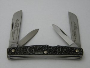 SW CUT USA (Schrade) TC-4 Limited Edition Thirteen Colonies "Georgia" Small Congress Knife 