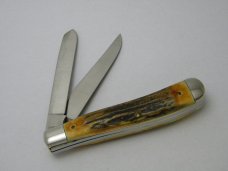 Schrade + USA Stag 1982 NKCA Trapper Knife