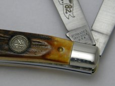 Schrade + USA Stag 1982 NKCA Trapper Knife