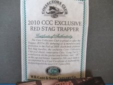 Case XX 2010 Red Stag Trapper CCC Pattern # R5254 SS