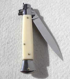 NEW FRANK BELTRAME 9" IMITATION IVORY ITALIAN STILETTO