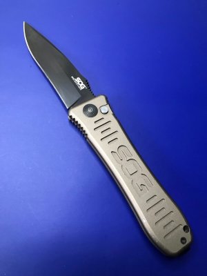 SOG SPEC ELITE I AUTO Knife (3.5" Black) 