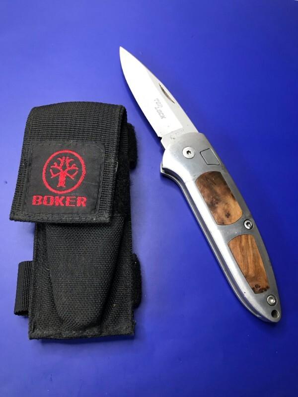 Boker Top Lock Pocket Knife with Sheath Boker Top Lock Pocket Knife with Sheath