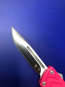 StrikeForce Gen4 | Magenta OTF Knife with Sheath