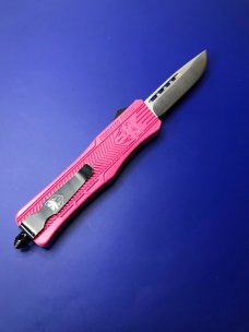 CobraTec MEDIUM CTK-1 PINK OTF KNIFE with Sheath