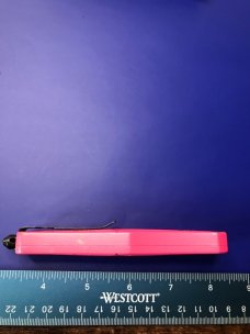 CobraTec MEDIUM CTK-1 PINK OTF KNIFE with Sheath