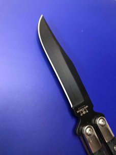 Bear & Son 5" Butterfly Knife Black G10