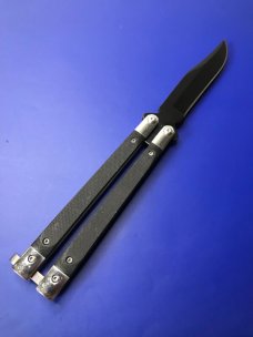 Bear & Son 5" Butterfly Knife Black G10