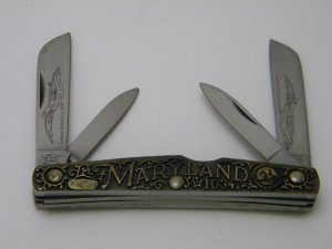 SW CUT USA (Schrade) TC-7 Limited Edition Thirteen Colonies "Maryland" Small Congress Knife 