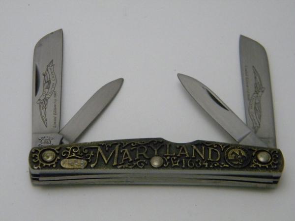 SW CUT USA (Schrade) TC-7 Limited Edition Thirteen Colonies "Maryland" Small Congress Knife SW CUT USA (Schrade) TC-7 Limited Edition Thirteen Colonies "Maryland" Small Congress Knife