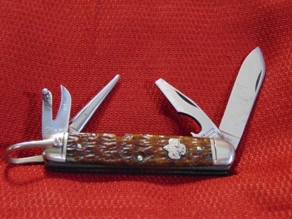 EXCELLENT  VINTAGE ULSTER DWIGHT DIVINE & SONS GIRL SCOUT KNIFE 1876-1941