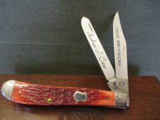 Case Brothers Limited Edition Andrew J. Case Red Bone Slim Line Trapper Pattern # 62048 SS