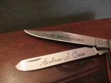 Case Brothers Limited Edition Andrew J. Case Red Bone Slim Line Trapper Pattern # 62048 SS