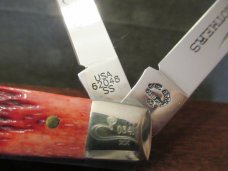Case Brothers Limited Edition Andrew J. Case Red Bone Slim Line Trapper Pattern # 62048 SS