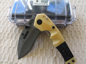 DWAINE CARRILLO  TRIPWIRE II / DAMASCUS BLADE / LINEN MICARTA HANDLE - PLEASE READ ENTIRE AD!