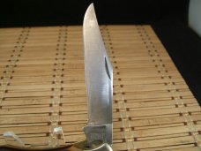 SCHRADE OLD TIMER 1250T MUSTANG VINT. U.S.A. MADE HIGH CARBON STEEL LINER LOCK POCKET KNIFE & SHEATH