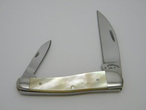 *RARE*   William Stoddart Cin. O Gold Lip Pearl Custom Wharncliffe Knife