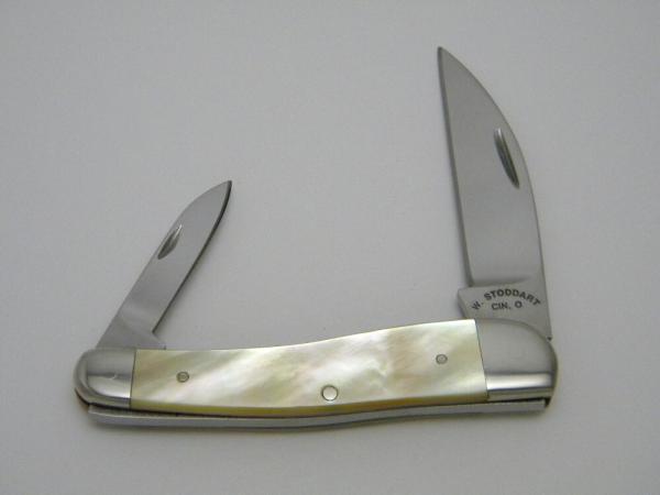 *RARE*   William Stoddart Cin. O Gold Lip Pearl Custom Wharncliffe Knife