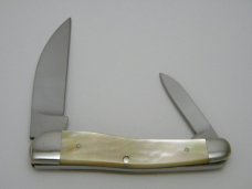 *RARE*   William Stoddart Cin. O Gold Lip Pearl Custom Wharncliffe Knife