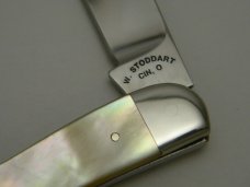 *RARE*   William Stoddart Cin. O Gold Lip Pearl Custom Wharncliffe Knife