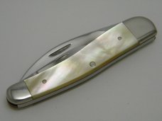 *RARE*   William Stoddart Cin. O Gold Lip Pearl Custom Wharncliffe Knife