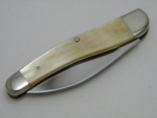 *RARE*   William Stoddart Cin. O Gold Lip Pearl Custom Wharncliffe Knife