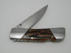 *RARE* Frank Carlisle Detroit MI 7 Worm Groove Bone Lockback Knife *RARE* Frank Carlisle Detroit MI 7 Worm Groove Bone Lockback Knife