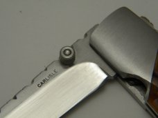 *RARE* Frank Carlisle Detroit MI 7 Worm Groove Bone Lockback Knife *RARE* Frank Carlisle Detroit MI 7 Worm Groove Bone Lockback Knife