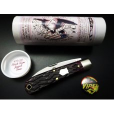 Great Eastern Cutlery #47 Viper Black Plum Jigged Bone GEC 470120 Great Eastern Cutlery #47 Viper Black Plum Jigged Bone GEC 470120