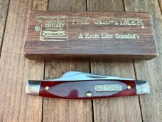 Schrade USA 340T Small Stockman Red Smooth Bone Schrade USA 340T Small Stockman Red Smooth Bone