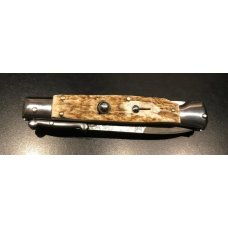NEW - 9" Italian-Style Swing-Guard Stiletto with Deer Stag Horn Scales NEW - 9" Italian-Style Swing-Guard Stiletto with Deer Stag Horn Scales