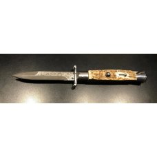 NEW - 9" Italian-Style Swing-Guard Stiletto with Deer Stag Horn Scales NEW - 9" Italian-Style Swing-Guard Stiletto with Deer Stag Horn Scales
