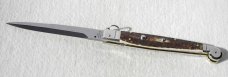 NEW 2021 ITALIAN AGA CAMPOLIN 12" SICILIANO GENUINE STAG 4 MILLIMETER BLADE, NICKEL SILVER BOLSTERS