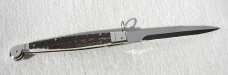 NEW 2021 ITALIAN AGA CAMPOLIN 12" SICILIANO GENUINE STAG 4 MILLIMETER BLADE, NICKEL SILVER BOLSTERS