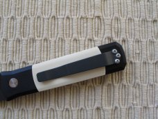 PRO TECH # 752 GODSON TUXEDO - BLACK & IVORY MICARTA HANDLES - NIB