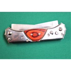 Large Double Bladed - Cherry Wood Handles - Locking Blades Large Double Bladed - Cherry Wood Handles - Locking Blades