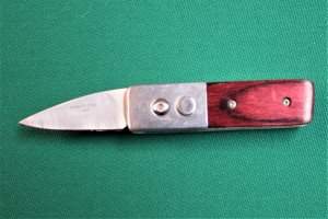 Small Automatic with Cherry Wood Handles and Belt Clip