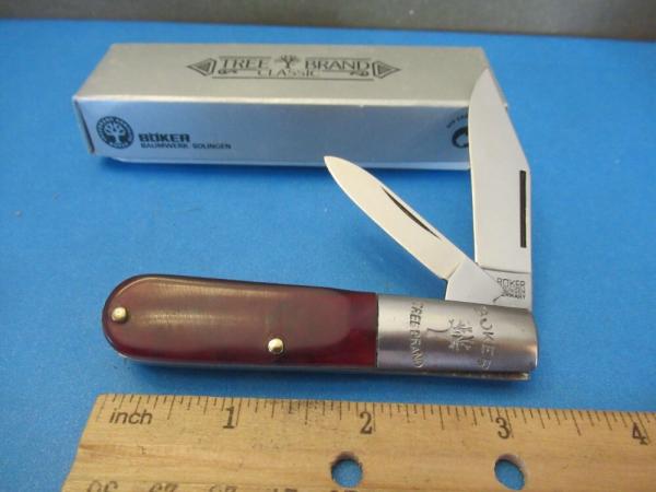 Boker Tree Brand Smooth Red Barlow Model # 493-T Boker Tree Brand Smooth Red Barlow Model # 493-T