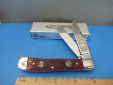 Boker Tree Brand Tang Stamp Series Red Bone Trapper Model # BK2525TSR