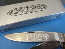 Boker Tree Brand Tang Stamp Series Red Bone Trapper Model # BK2525TSR